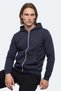 Kishan I Men's Hooded Navy Blue Sweatshirt - 7