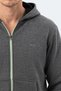 Kishan I Men's Hooded Dark Gray Sweatshirt - 2