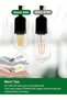 G45 E27 Dimmable Bulb 60W Equivalent, Soft Warm White 2700K, 4Pack - 3