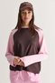 Women's Brown-Pink Regular Raglan Sleeve Color Block Long Sleeve Sweatshirt 928 60286777 - 4