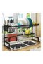 Orchid Drainer Shelf For Kitchen Supplies Storage Counter Organizer Utensils Holder Rack Over Sink B