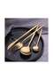 Betaoby 30 PCS Gold Stainless Steel Cutlery Set for 6 People Luxury Flatware Set Knife Fork Spoon El - 4