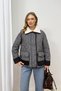 Fur Collared Quilted Coat 89-6168 - 3