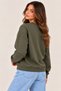 Women's Oysho Fabric Crew Neck Sweatshirt Cty-Çtn-29427 - 3