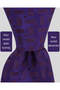 Geometric Patterned Purple Silk Tie – 8 cm Wide - 2