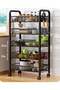 RATSAW 5 Layers Storage Shelves Kitchen Storage Rack Modern Minimalist Floor - Standing Multi - Tier