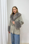 Fur Detailed Cashmere Coat 6-1607 - 5