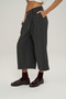 Riven Pleated Long Anthracite Bermuda Trousers - 2