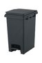 MARCOLO 30L Foot Pedal Dustbin, Grey, Compact Polypropylene Waste Bin with Lid for Home, Kitchen and - 2