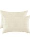 PHF 2 Piece Queen Cotton Waffle Weave Pillow Shams, Soft Breathable Woven Pillowcases, 50 cm x 75 cm
