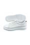 Large Size White Leather Shoes - 4