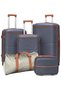 Hard Shell Unbreakable Expandable PP 5ST Luggage, Lightweight, Secured Lock Suitcase