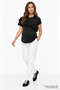 Crew Neck Maternity T-Shirt with Hidden Zipper and Breastfeeding Feature - 5
