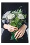 DUNISO Artificial Flowers Real Looking Ivory Foam Fake Roses with Stems for DIY Wedding Bouquets Whi - 2