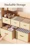 DUNISO 6pcs Wardrobe Clothes Organizer Foldable Closet Storage Organizer for Clothes Jeans Washable - 3