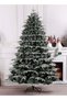 VUCATIN White Christmas Tree Snow Flocked Spruce Snowy Holiday Xmas Tree for Home Easy Assembly Meta