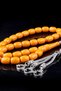 Autumn Crimped Amber Prayer Beads - 3