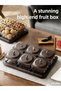 nehem Wood grain fruit plate, nuts container dried fruit nut candy plate Candy Nuts Cookies Chips Pa - 3