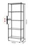 BLOOMING TIME 5-Tier Wire Storage Shelving Rack Heavy Duty Metal Organizer with Leveling Feet Adjust - 4