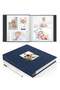 HomarKet Large Photo Album Scrapbook with Window, Linen Self Adhesive Scrapbook Album, Wedding Anniv