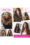 20 3/4 Full Head Curly Wave Clip-In Hair Extensions, 5 Clips, 4.5 Oz - Dark Reddish Brown - 7