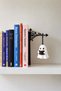 Ghost Figured Book Stopper and Book Holder – Ghost Reading a Book with Light, Decorative Bookshelf Organizer - 3