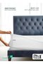 REST Waterproof Mattress Protector 200X200+35CM,100% Cotton Terry 150GSM with Elasticized Deep Pocke - 2