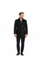 Men's detachable windproof collar detailed 3 buttoned double breasted collar stamp coat