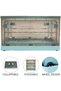MIXDE Storage Box,Clear Storage Bins with Lids, Plastic Collapsible Storage Cube with Double Door, L - 2