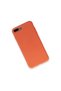 Apple iphone 7 plus case nano inner velvet silicone - orange - 3