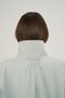 Liora Buttoned Ice Blue Bomber Jacket - 8