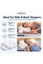 COMFORTO Butterfly Beauty Pillow – Ergonomic Memory Foam Pillow for Side & Back Sleepers, Facial Pre - 3