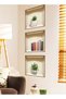 EETU 3-Piece 3D Printed Wall Sticker,Removable Flowerpots And Bookshelf Wall Sticker,Creative Botani - 5