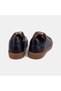 Men's Black Lace-Up Casual Textured Leather Sneaker - 5