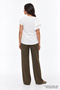 Crew Neck Maternity T-Shirt with Hidden Zipper and Breastfeeding Feature - 8