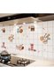 Zeemey 1 Roll, Aluminum Foil Metal Marble Wallpaper, Kitchen Oil-Proof Sticker, Heat-Resistant Wallp - 5