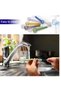 Valshar 8 Pcs Shatter-Resistant Glass Straws, 4-Inch Short Reusable Glass Straws With Cleaning Brush - 3