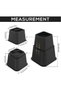 HOMESTAR Adjustable Bed Risers 3, 5 Inch – Heavy Duty Furniture Riser Set of 4 for Beds, Couch & Des - 2