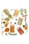 HOMESTAR 12 Pack Glass Jars Set, Spice Jars with Bamboo Lids, Clear Glass Food Storage Containers, K - 4