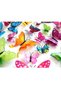 Voberry 12-Piece 3D Butterfly Decorative Wall Sticker Set Multicolour 10 x 5cm - 4