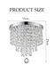 DUNISO Crystal Ceiling Lamp, Corridor Lamp, Entrance Lamp, Warm Light, Balcony, Cloakroom, Aisle - 2