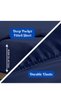 Infinitee Xclusives Queen Bed Sheet Set Navy Blue – 4 Piece Bedding Set, 230 × 260 cm, Soft Brushed - 4