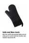 Teuuea Microwave Oven Gloves, Mitts Hot Pad Pot Holder Potholders, Heat Resistant Silicone Waterproo - 2