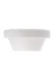 Disposable Plastic Ice Cream Bowls 8 Oz - 25Pcs White