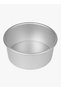 ANSELF 5-Piece Cake Mould With Removable Bottom Silver 6.4x4 , 11.2x4.5 , 14x4.5 , 16.3x7.5 , 21.8x8 - 3