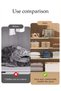 DUNISO Expandable Closet Shelf, Adjustable Storage Rack, Wardrobe Layered Partition Cabinet Organize - 3