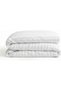 BEDDING ZONE White-Colored Luxury Stripe Duvet Cover - White, Double (200X200)