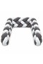 Knotted Braided Crib Bumper - Grey - 280 cm