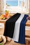 Pi Giyim Women's 3-Piece Seersucker Fabric Loose Trousers Pajama Bottoms Set Black Gray Navy Blue Comfortable Home Wear Loose Leg - 3