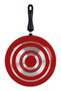 Classique Frypan with Spatula Set of 3 Pieces Red/Black 28cm - 4